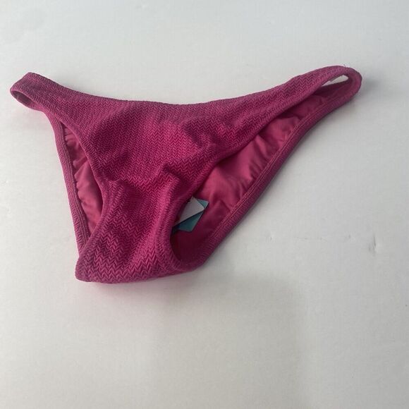 Seafolly Women's High Cut Pant‎ Bikini Bottom Swimsuit Pink SIZE 12 New - Picture 7 of 11